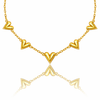 Gold Heart Over Necklace