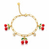 Statement Cherry Charms Bracelet