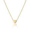 Gold Plain Heart Necklace