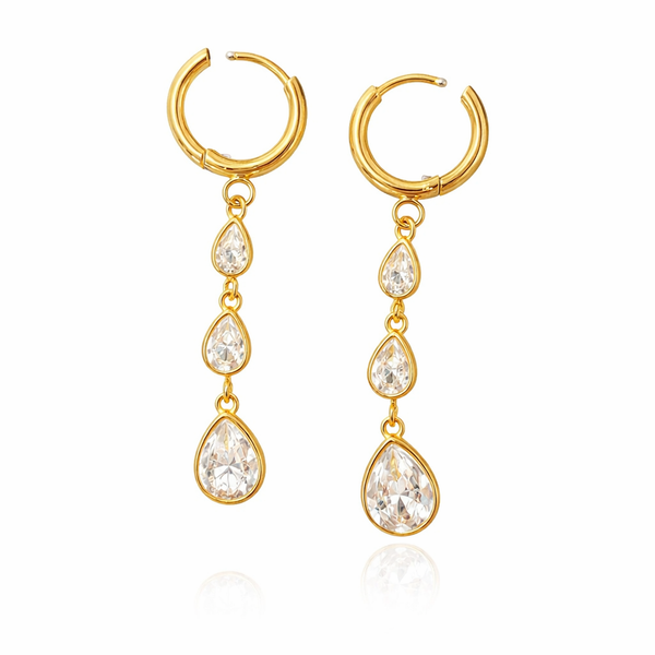 Crystal Drop dangle earrings