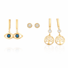 Evil Eye Tree Earing Set