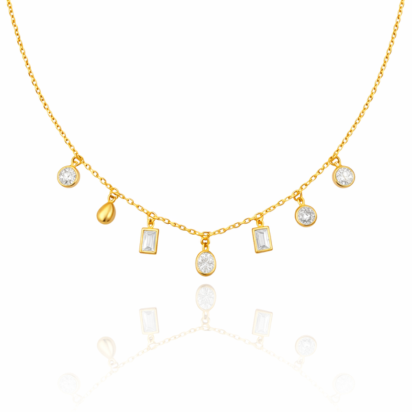 Multi Crystal Necklace