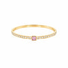 Pink Rectangle Crown Bracelet