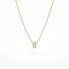 Crystal Rolling Barrel Necklace