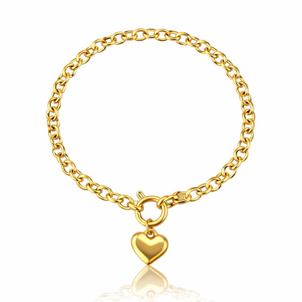 Auric Heart Chain Bracelet