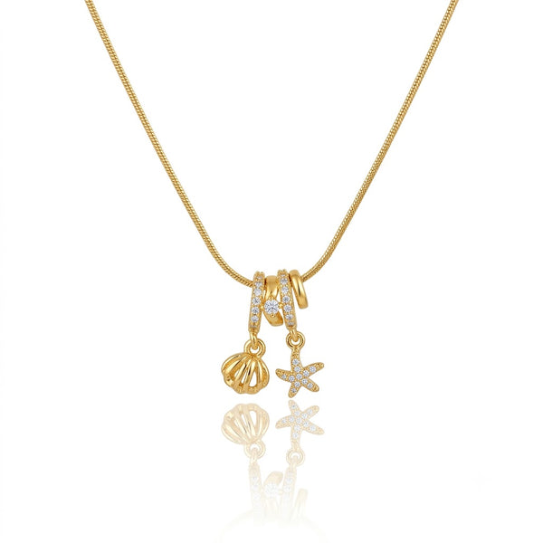 Sea Shells Charm Necklace