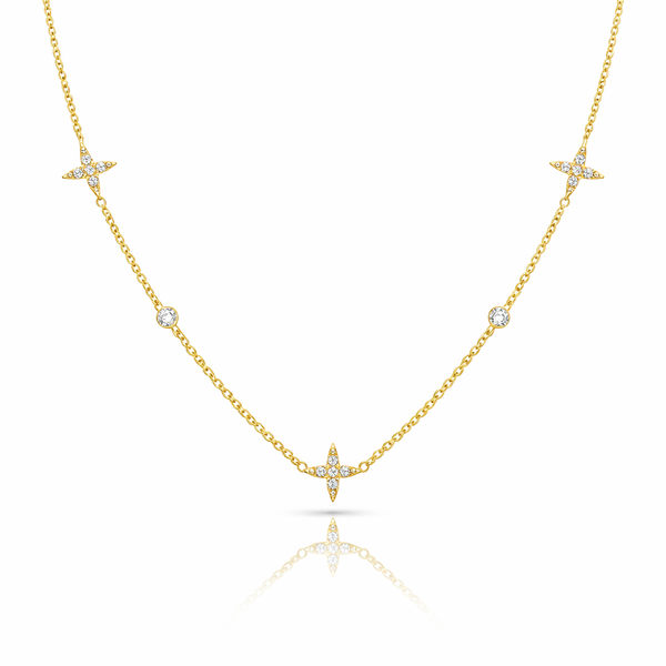 Star cubic charm Necklace