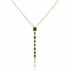 Emerald Rectange Stone Necklace