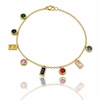 Rectangle Tassel Chain Bracelet