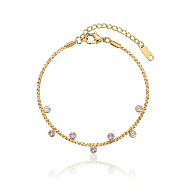 Pink Chimes Chain Bracelet