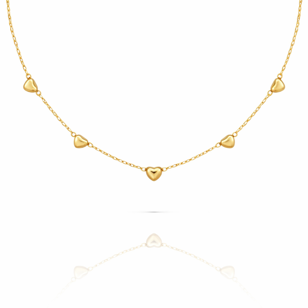 Mini Heart Over Necklace