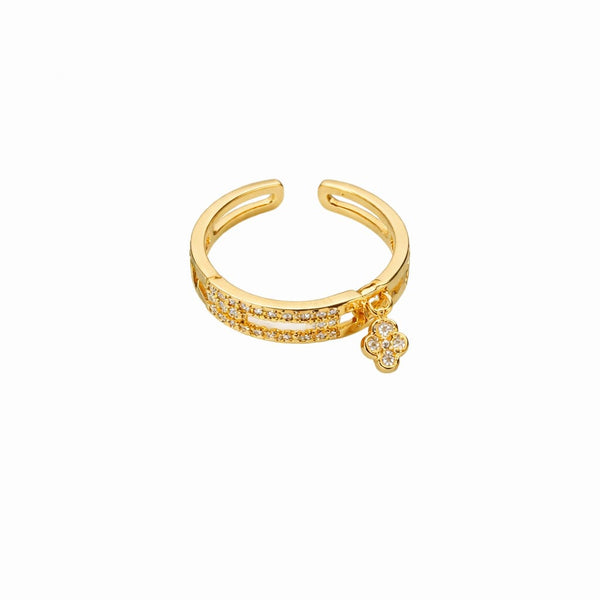 Clover Charm Ring