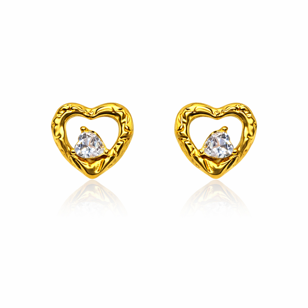 Crystal Heart Earring