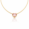 Blush Rose Heart Necklace