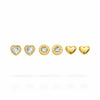 Heart Stud Earing Set