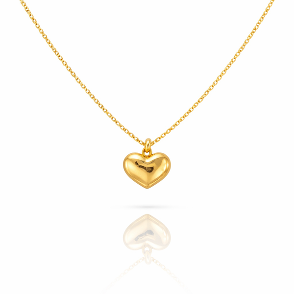Solid Gold Dainty HeartNecklace
