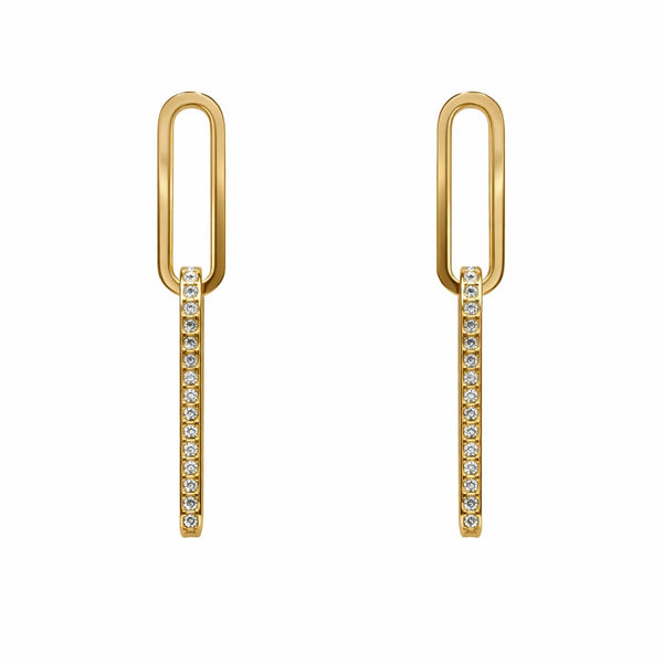 Studded Link Earrings