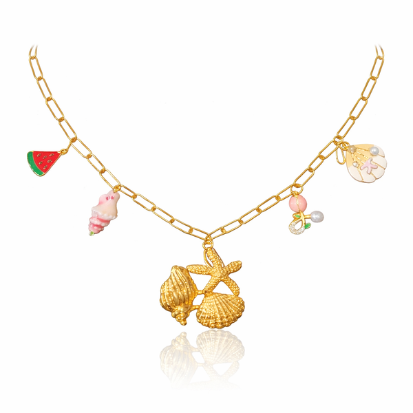 Sea Shells Charm Necklace