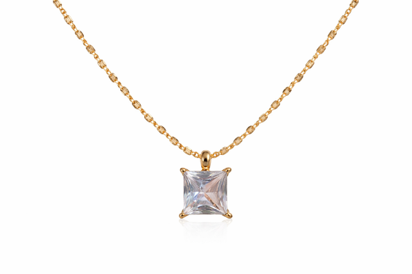 Cube Crystal Necklace