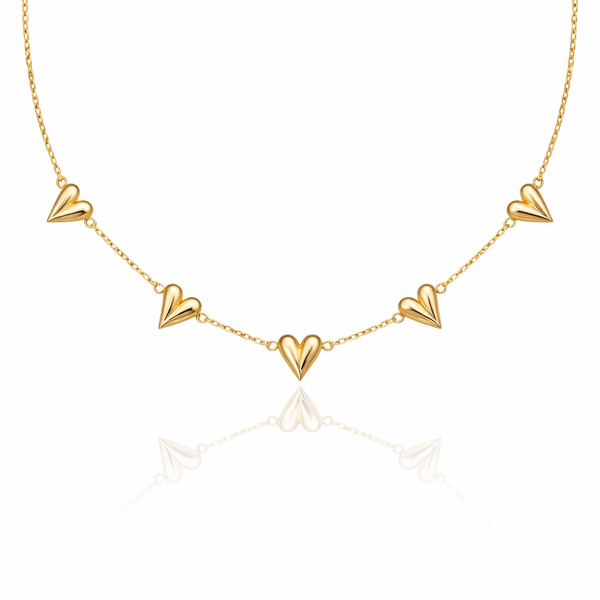 Long Hearts Necklace