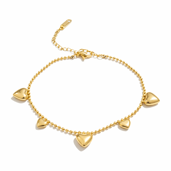 Heart Around Chain Bracelet