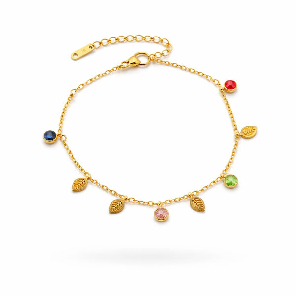 Multicolour Leaf Bracelet