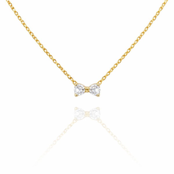Crystal Bow Necklace