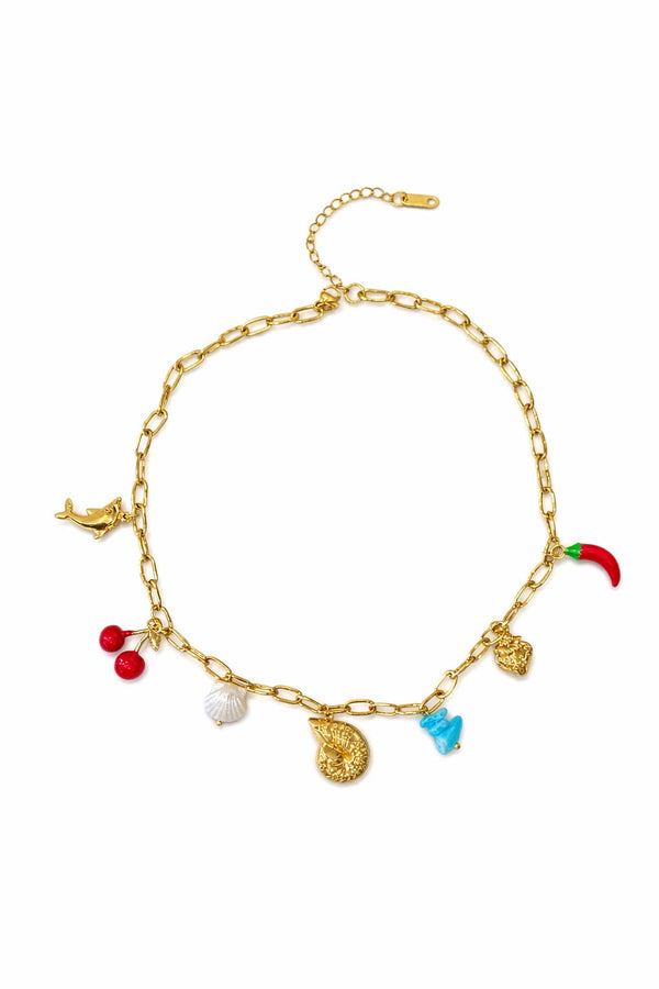 Shell chili charm Necklace