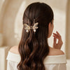 Close-up detail of the Dragonfly Embellished Metal Hair Claw hair claw clip