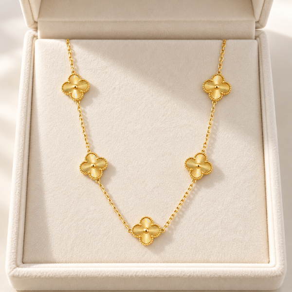 Gold Clover Necklace
