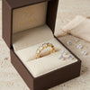 Crystal Heart Band Ring - Adjustable
