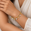 Heart Gold Chime Bracelet