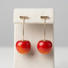 Statement Cherry Drop Earrings