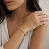 Gold Matrix Bangle