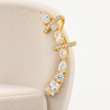 Crystal Pear Drop Ear Cuff