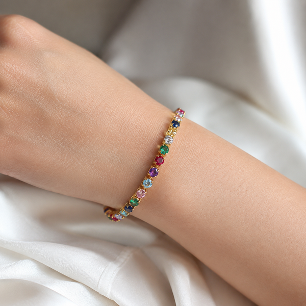 Multicolour Tennis Bracelet