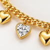 Heart Gold Chime Bracelet