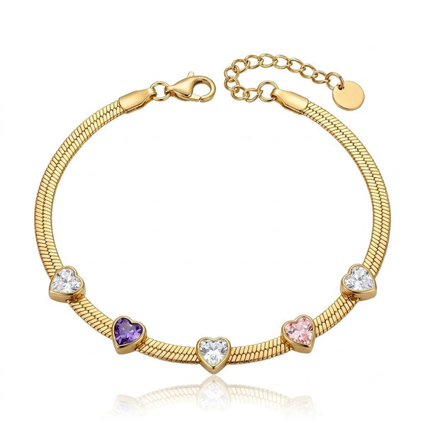 Lavi Heart Wiper Chain Bracelet