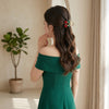 Shiny Cherry Mini Hair Claw hair claw clip worn on model – styled for women