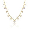 Heart Crystal Charm Dainty Necklace