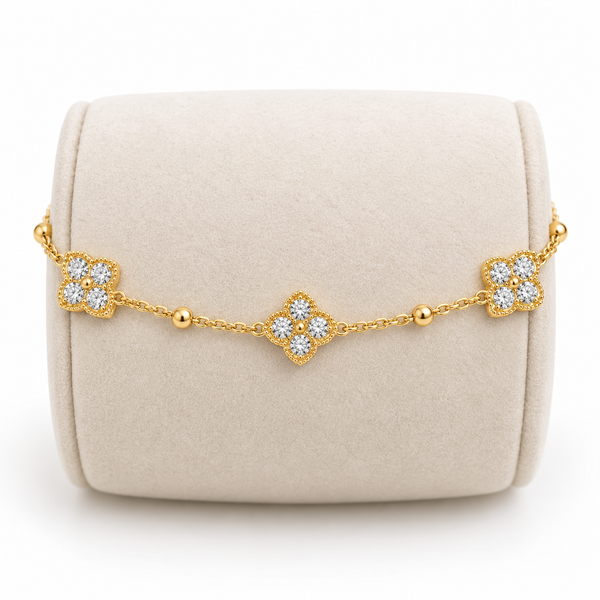 Lily Studded Chain Bracelet