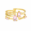 Pink accent Gem Ring