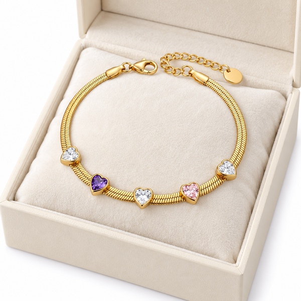 Lavi Heart Wiper Chain Bracelet