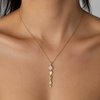 Dainty Flower Charm Pendant Necklace