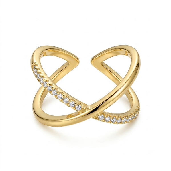 Dainty Cross Ring