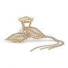 Rhinestone Tassel Leaf Hair Claw hair claw clip for women by Fix My Hairs