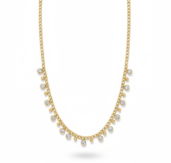 Gilt Sparkling Necklace