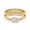 Solitaire Dual Band Ring