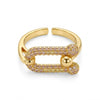 Studded Luxe Link Ring