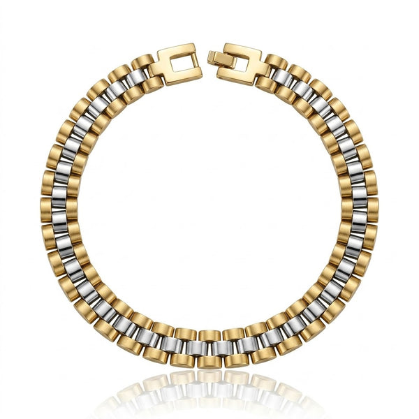 Dual Tone Titan Men’s Bracelet